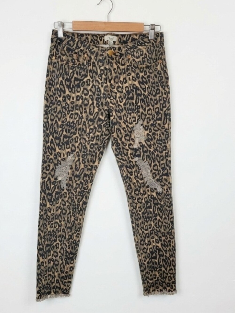 Easel cute leopard‎ print jeans